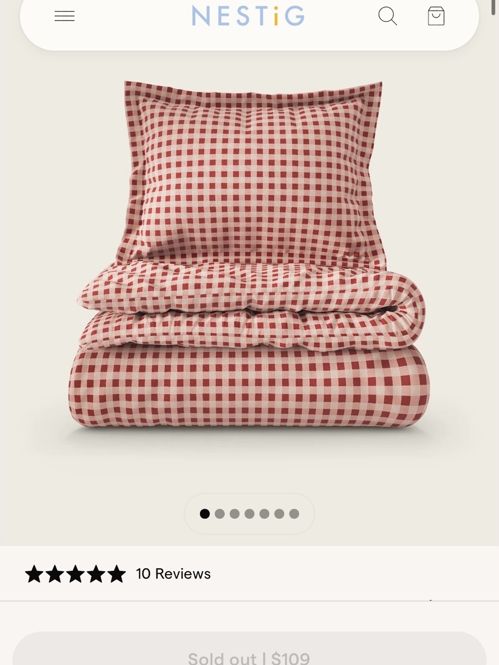 Nestig twin duvet set